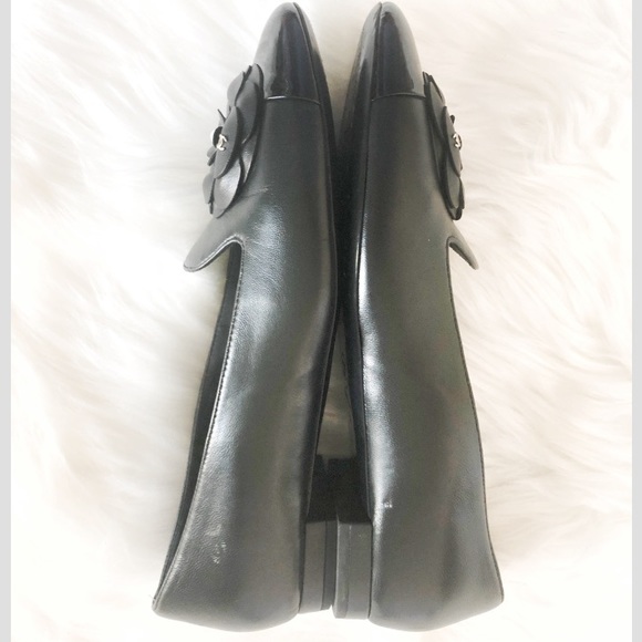 Chanel Camellia Cap Toe Flower Pearl Ballet Flats - Picture 8 of 10